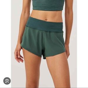 Outdoor Voices Green Athletic Shorts